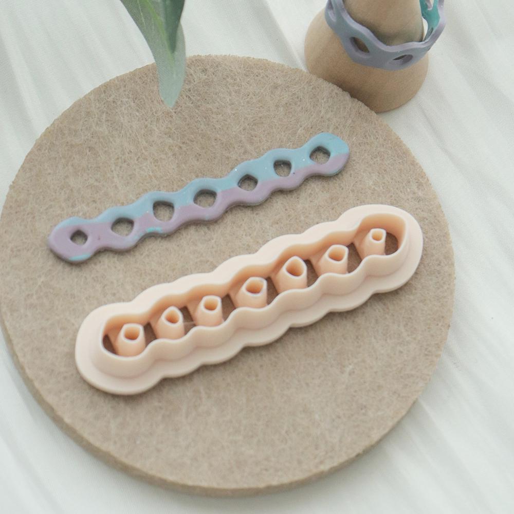 Wavy Ring Cutter | Polymer Clay Jewelry Tool | DIY Ring Making Mold