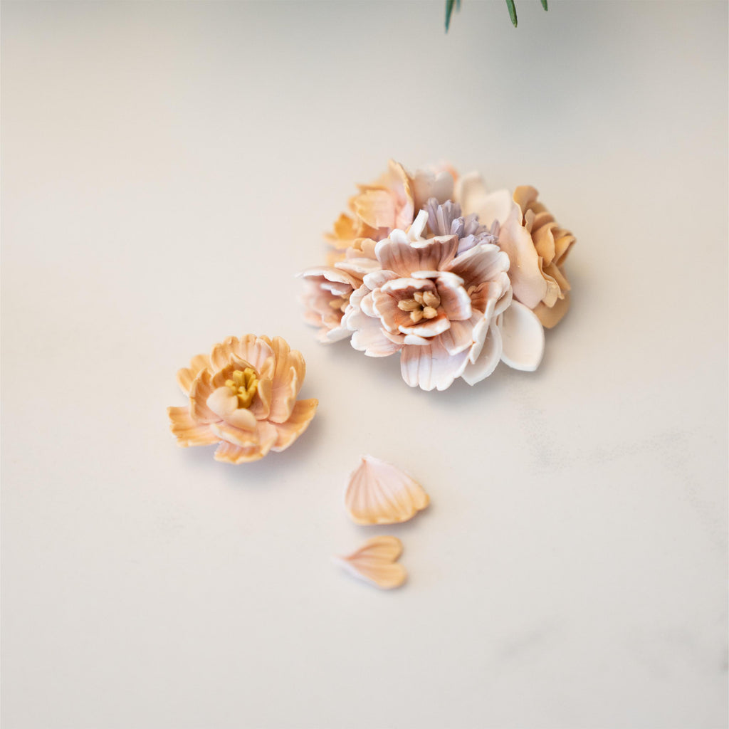 Polymer Clay Flower Making Kit • Petal Cutters, Veiner & Stamen Tools