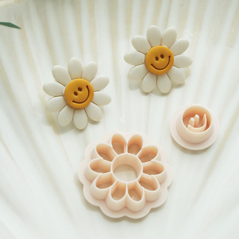 Daisy Flower Clay Cutter Set | PLA Jewelry Making Molds