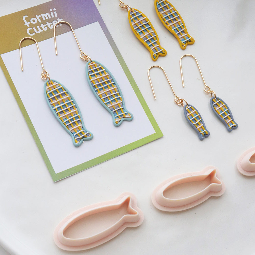 Fish Polymer Clay Cutter Set | Nautical Earring Mold, Summer Jewelry