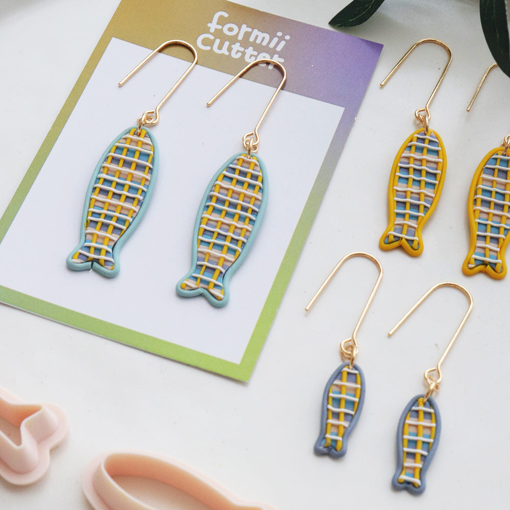 Fish Polymer Clay Cutter Set | Nautical Earring Mold, Summer Jewelry