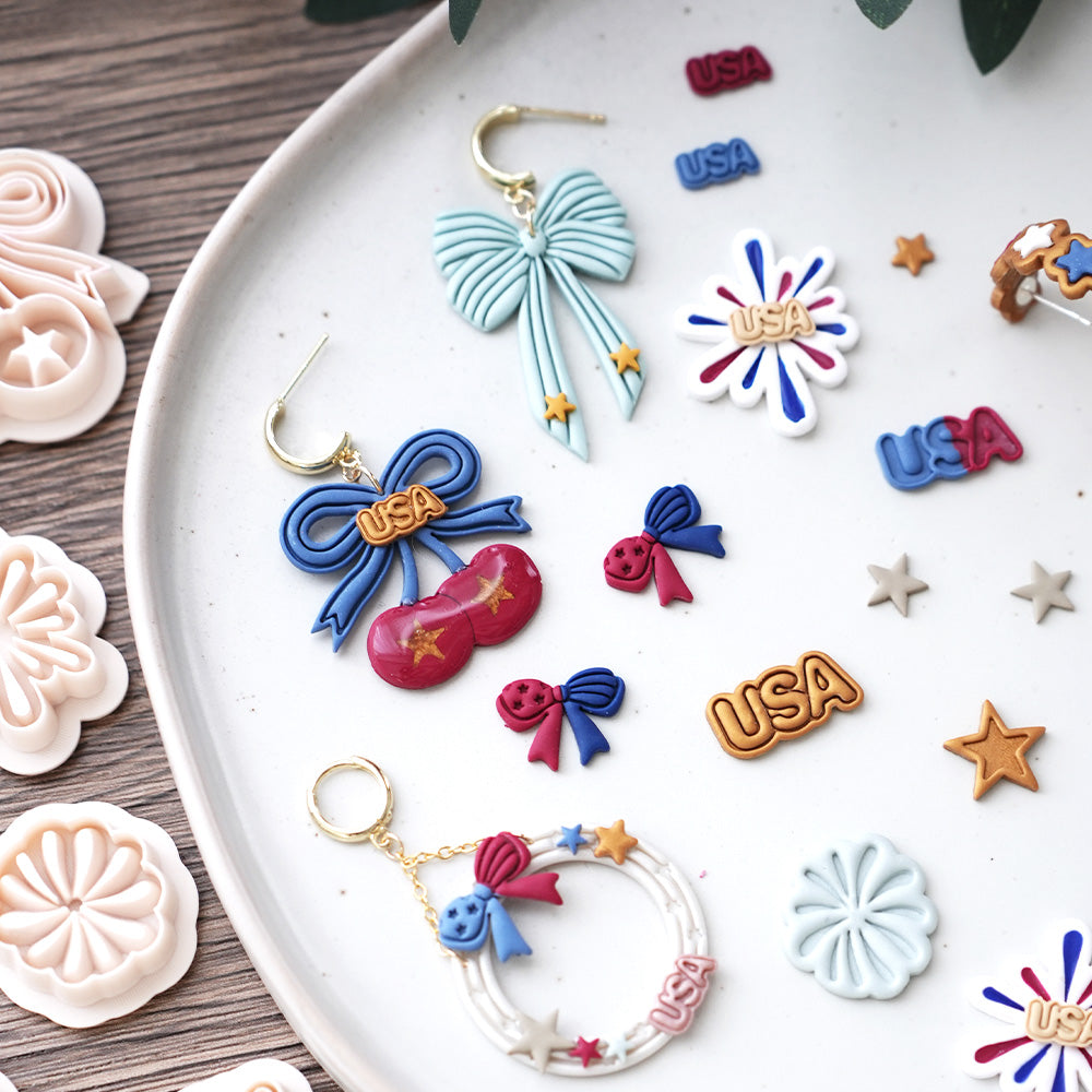 4th of July Patriotic USA cutter set
