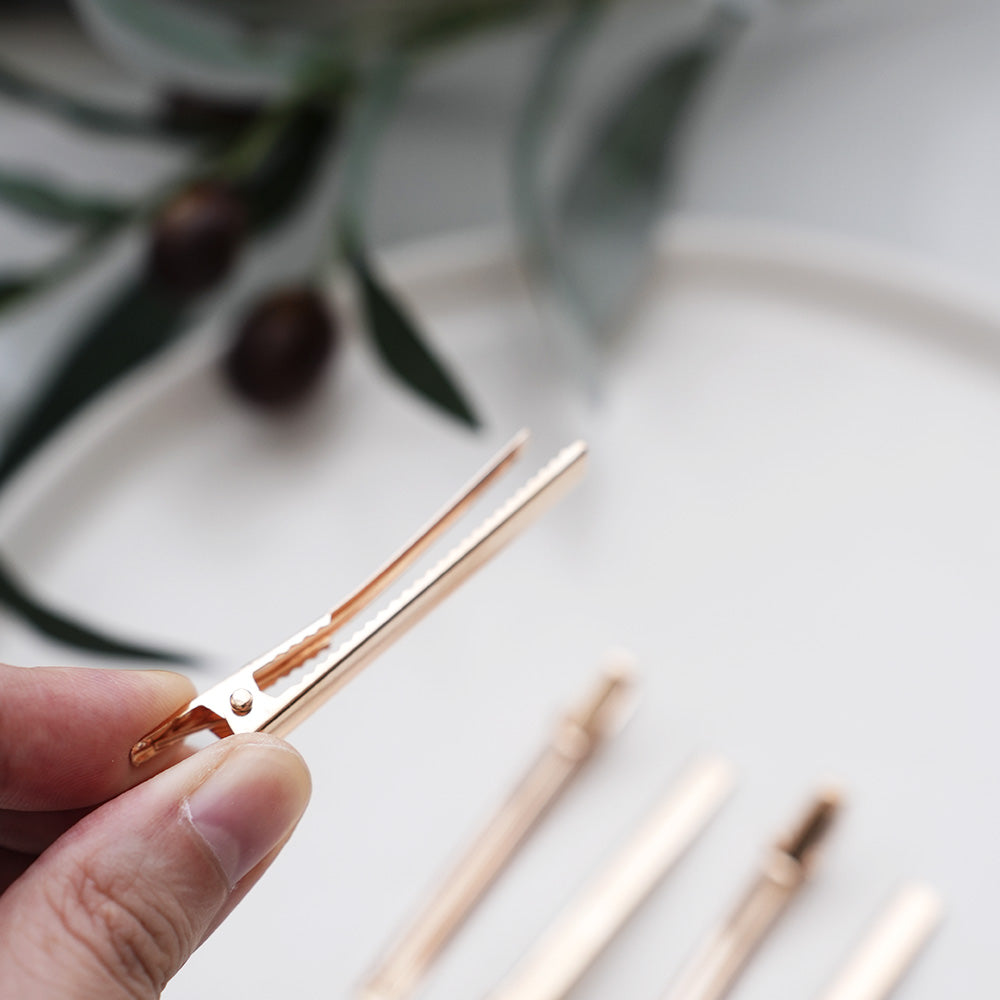 Gold Thin Barrette Hair Clip Blanks