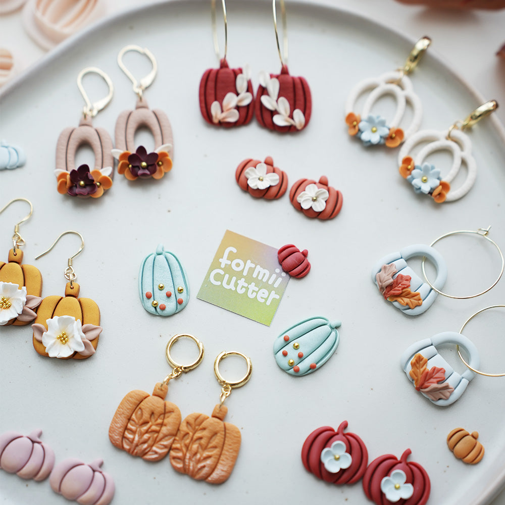 Pumpkin Polymer Clay Cutters – 11 Designs