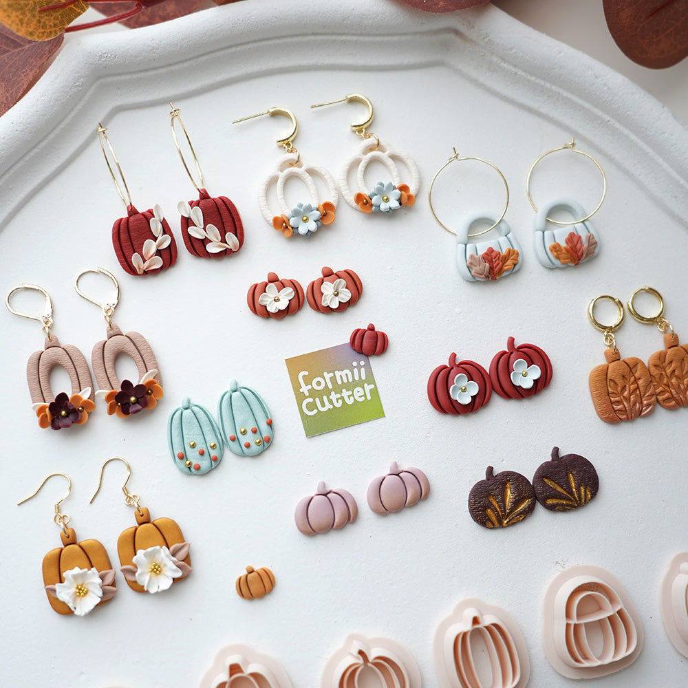 Pumpkin Polymer Clay Cutters – 11 Designs