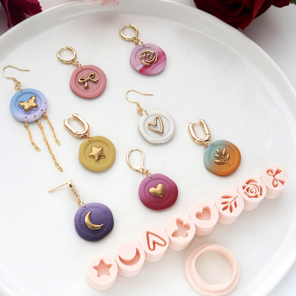 Valentine Polymer Clay Cutter Set Mini Icon Shapes Jewelry Making Tool