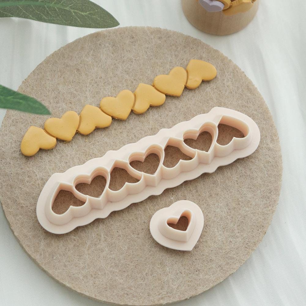 Heart Bracelet Clay Cutter | Polymer Clay Mold for DIY Jewelry and Crafting