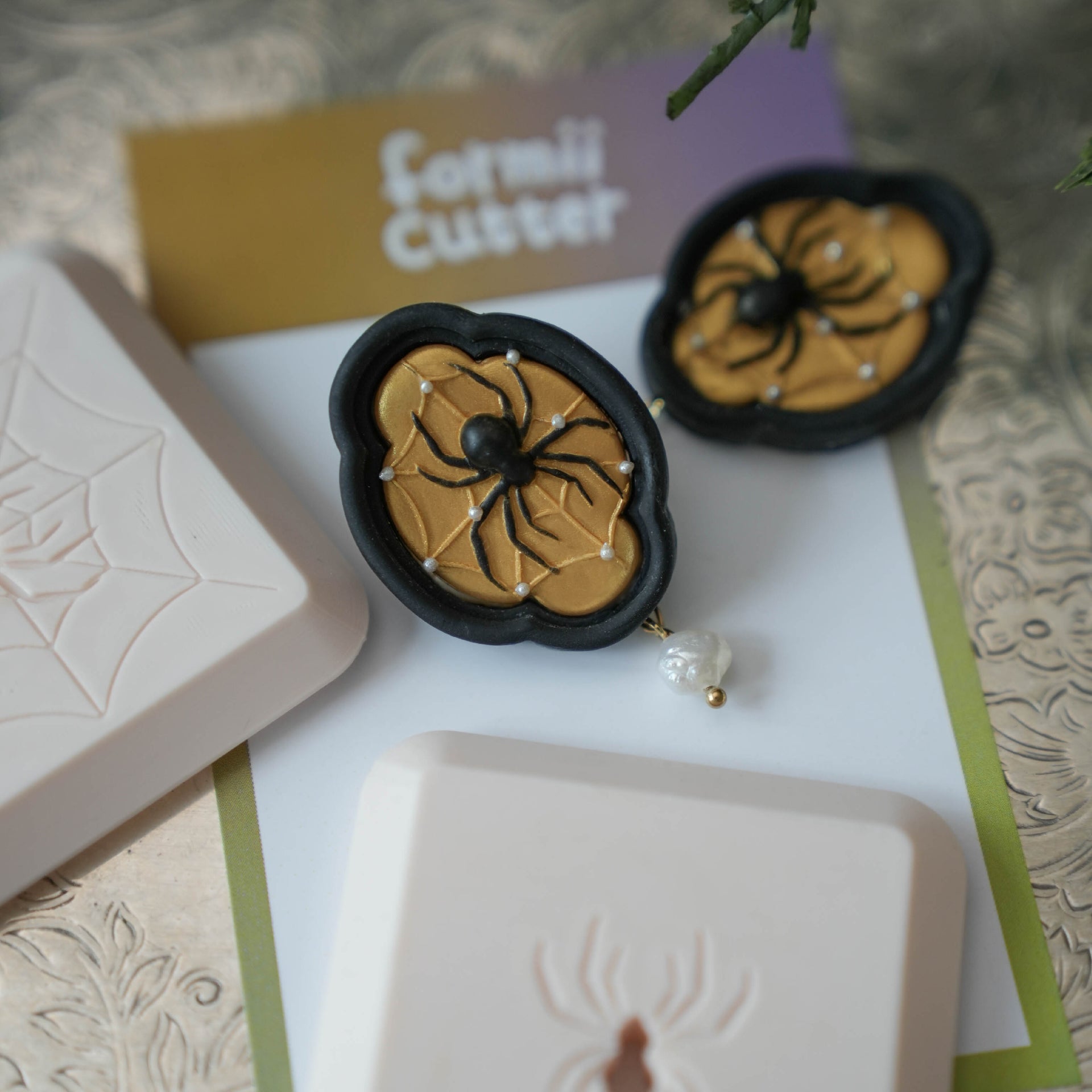Halloween Spider Texture Stamps