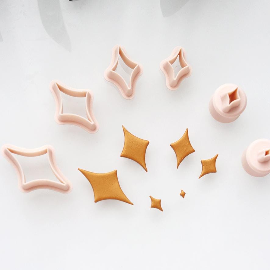 Diamond Sparkle Polymer Clay Cutter Set for Earrings Charms and DIY Jewelry Making
