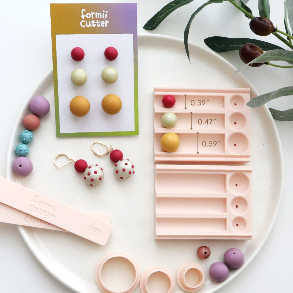 Polymer Clay Ball Maker Set, Volume Cut Bead Cutter, Jewelry Making