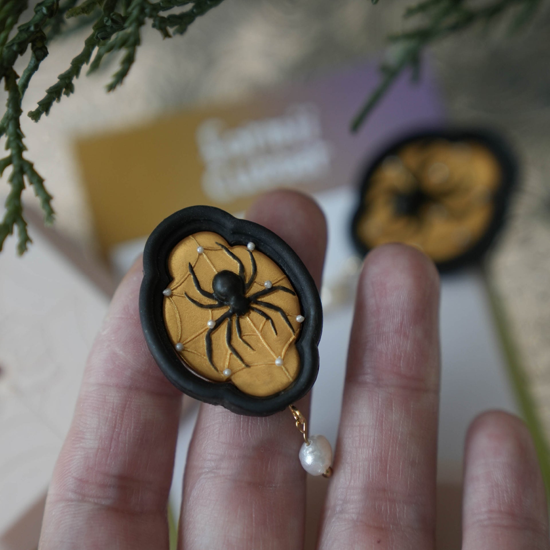 Halloween Spider Texture Stamps