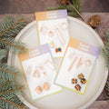Polymer Clay Cutter Set: Drum, Gift, Gingerbread House - Holiday Fair Jewelry