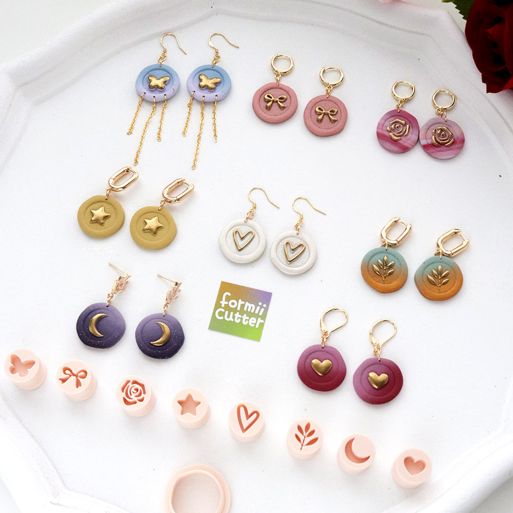 Valentine Polymer Clay Cutter Set Mini Icon Shapes Jewelry Making Tool