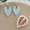 Heart Leaf Clay Cutter Set | Tropical Plant Mold for Polymer Clay Jewelry & Art