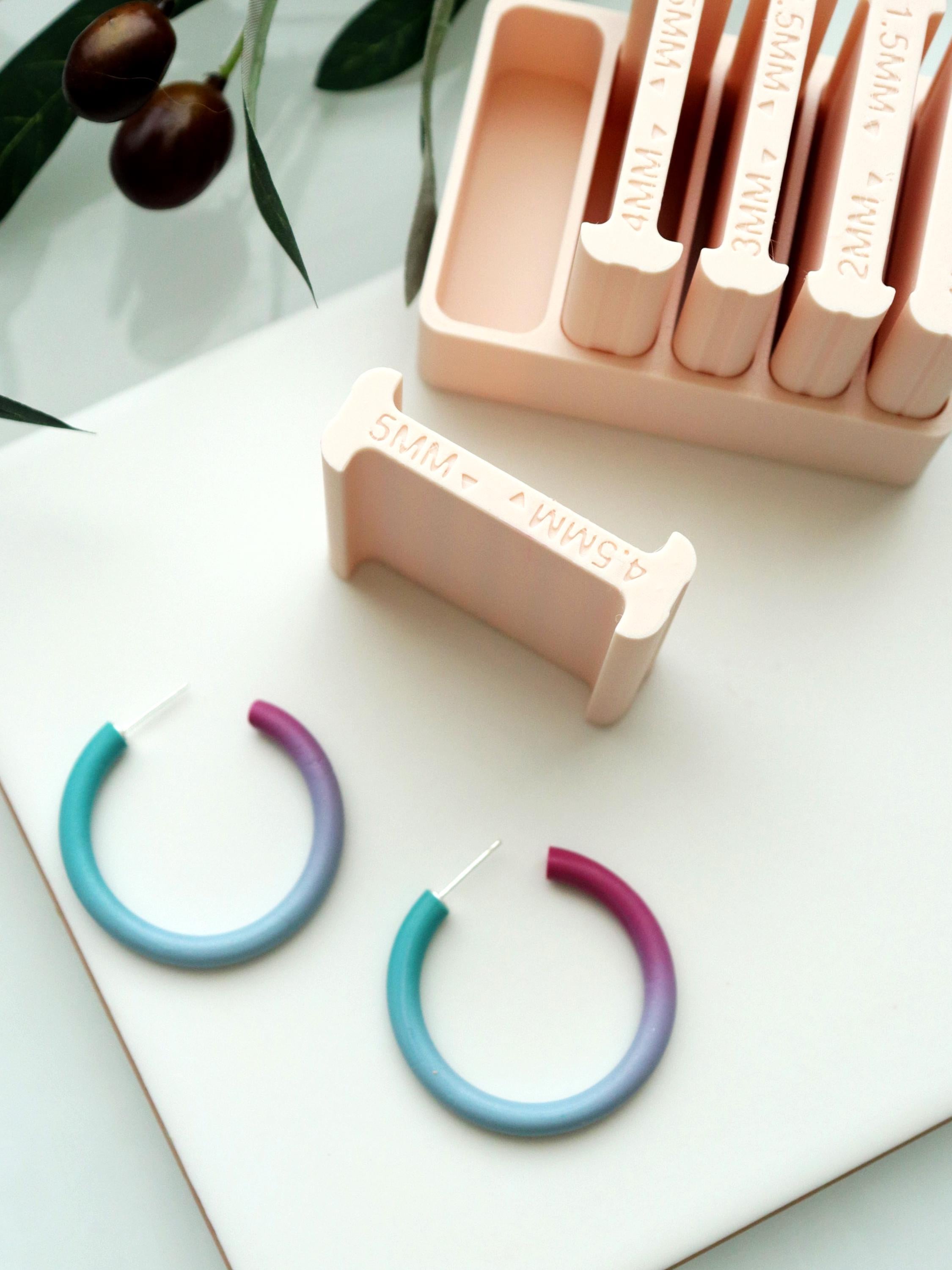 Original Polymer Clay Thickness Guide Set: Gradient Blending Tool (0.5–5mm Strips)