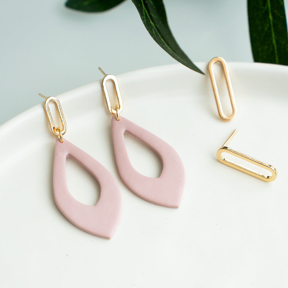 Oval Earring Connectors