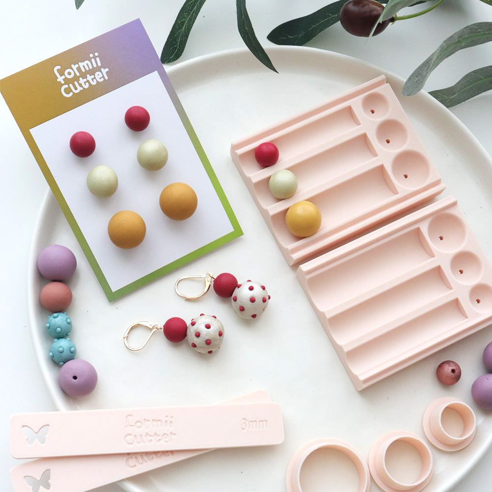 Polymer Clay Ball Maker Set, Volume Cut Bead Cutter, Jewelry Making