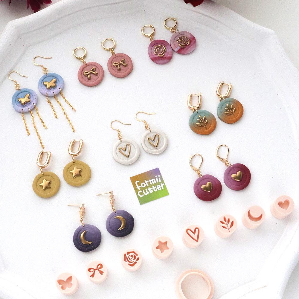 Valentine Polymer Clay Cutter Set Mini Icon Shapes Jewelry Making Tool