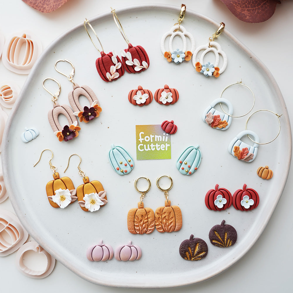 Pumpkin Polymer Clay Cutters – 11 Designs