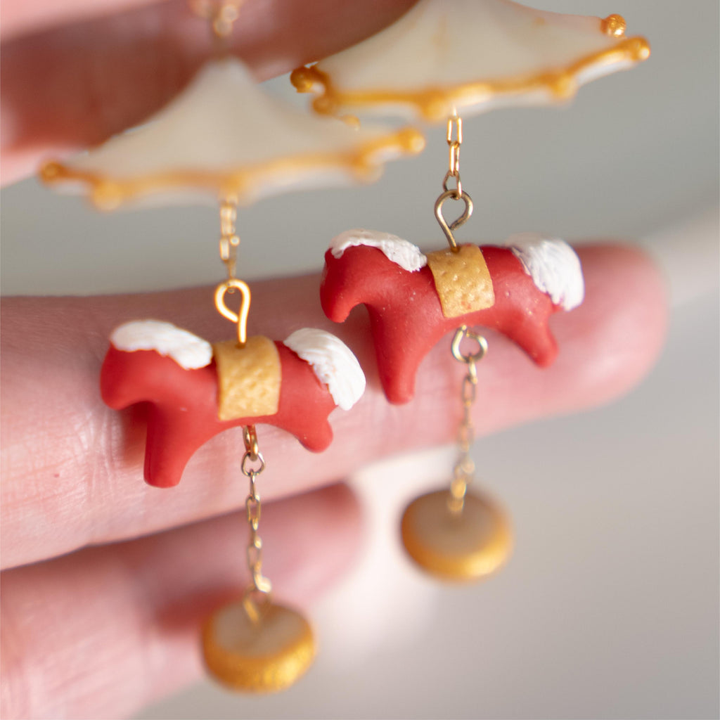 Rocking Horse Polymer Clay Cutter Set: Carousel Inspired Earrings & Charms