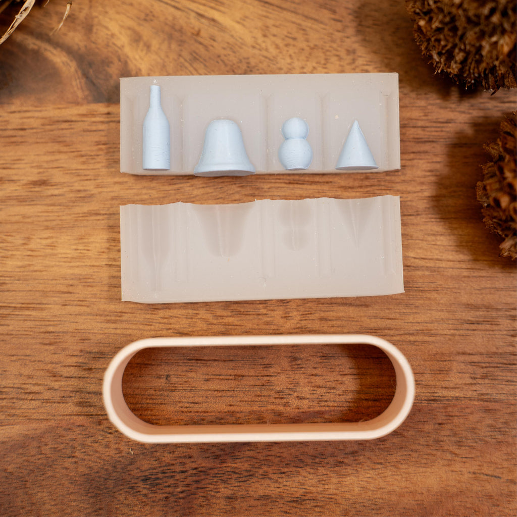 3D Christmas Charm Silicone Mold – Polymer Clay & Resin