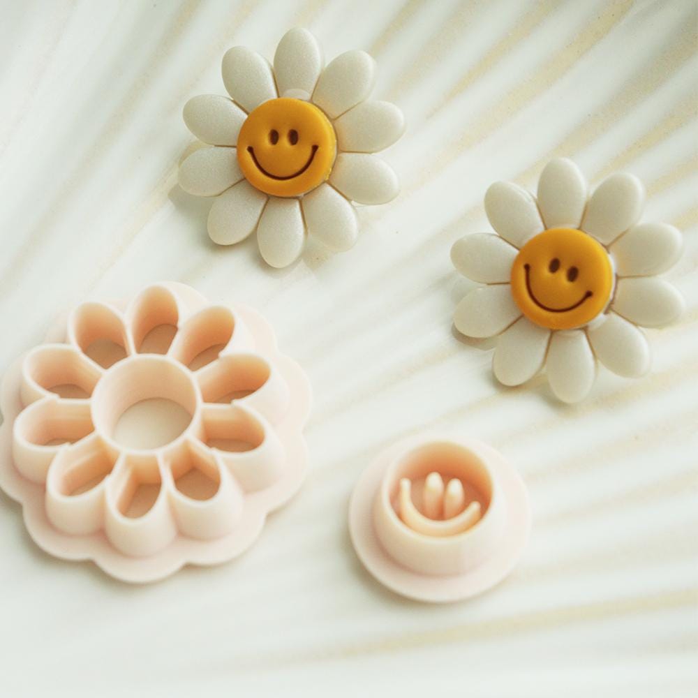Daisy Flower Clay Cutter Set | PLA Jewelry Making Molds