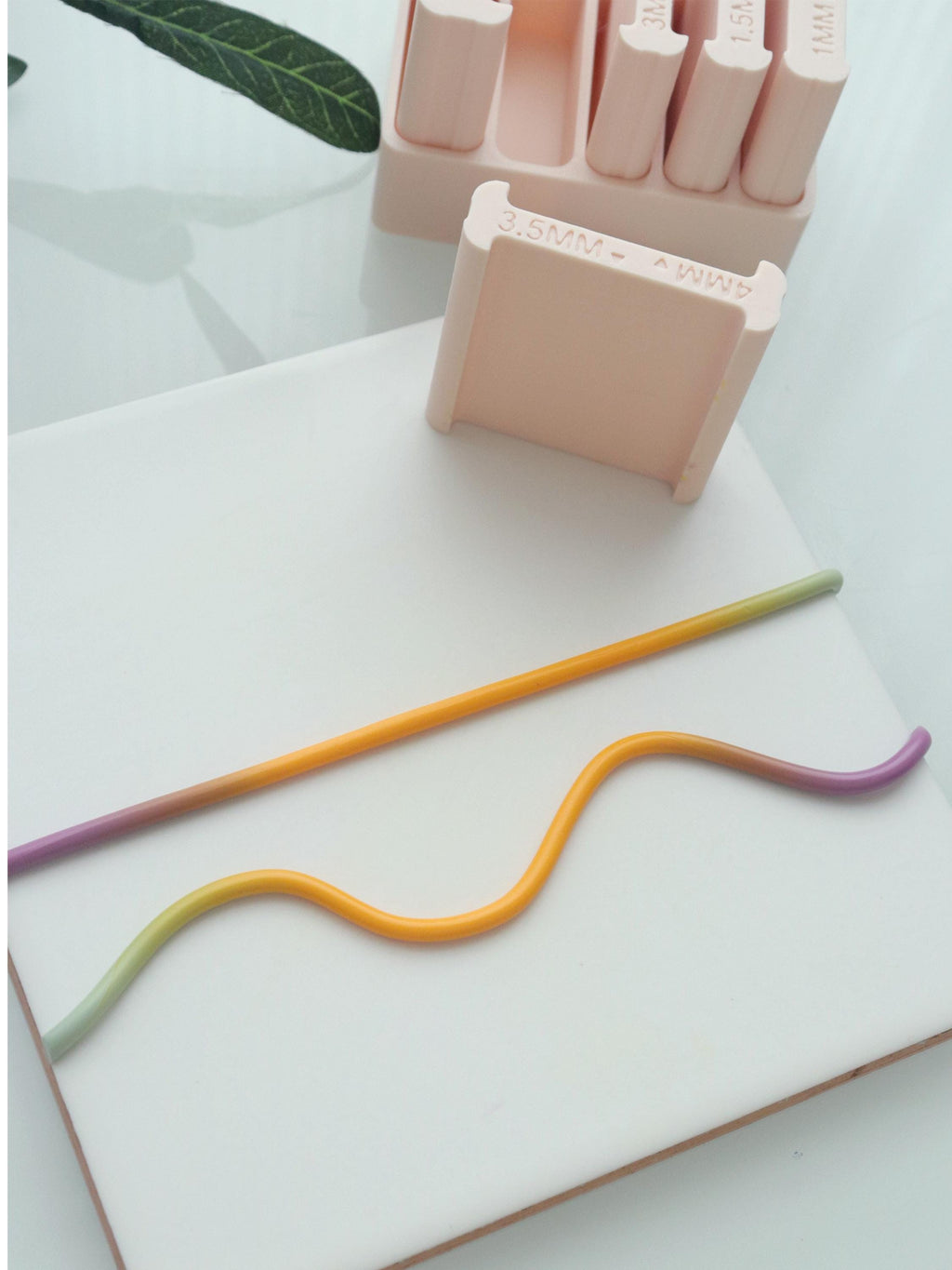 Original Polymer Clay Thickness Guide Set: Gradient Blending Tool (0.5–5mm Strips)