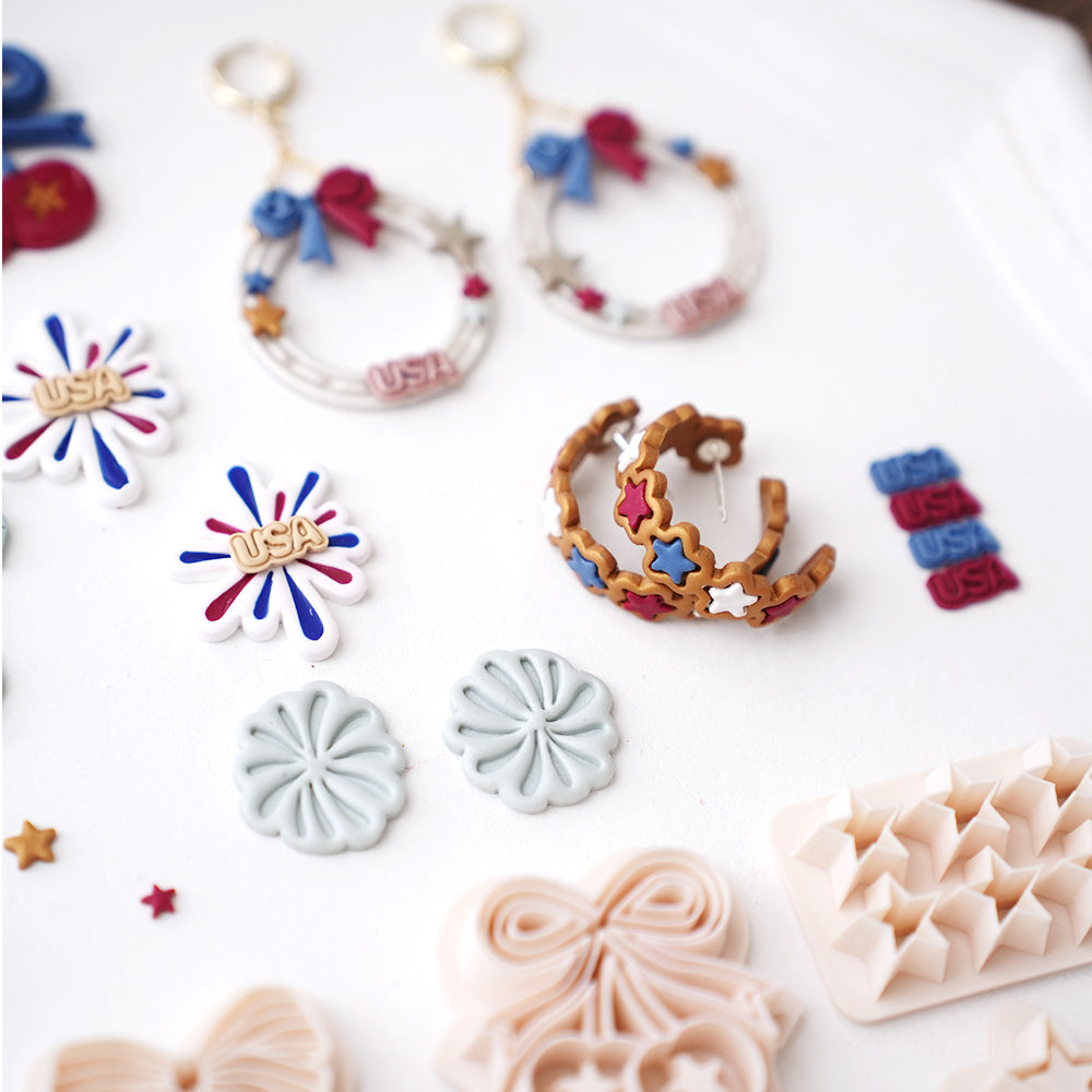 4th of July Patriotic USA cutter set