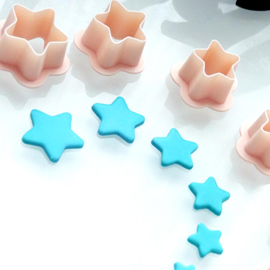 Star Shape Polymer Clay Cutter Set for Earrings Charms and DIY Jewelry Making