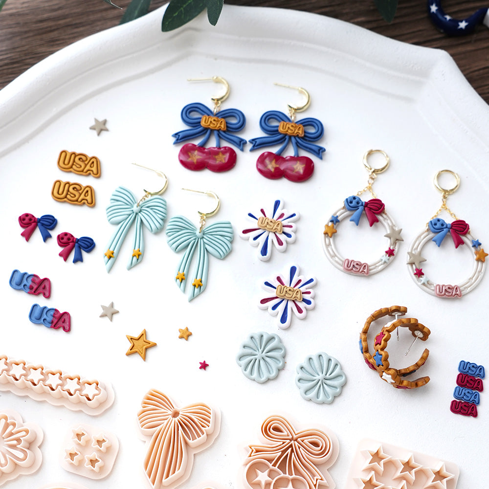 4th of July Patriotic USA cutter set