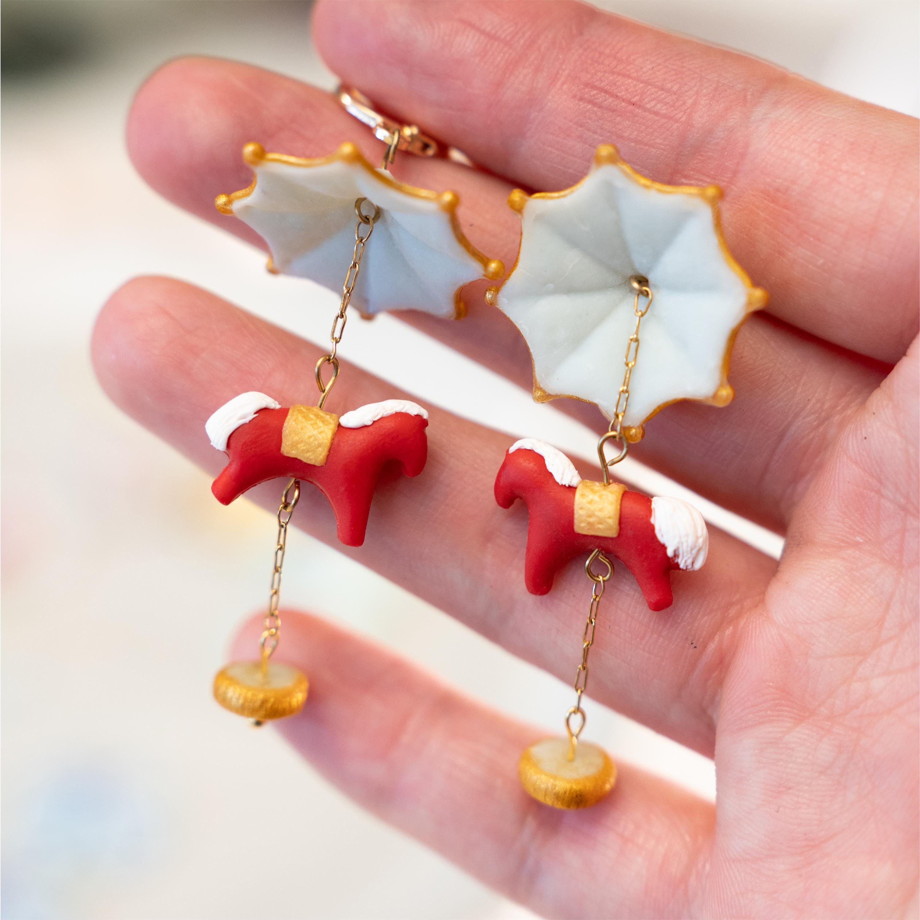 Carousel polymer clay cutter set for earrings and charms