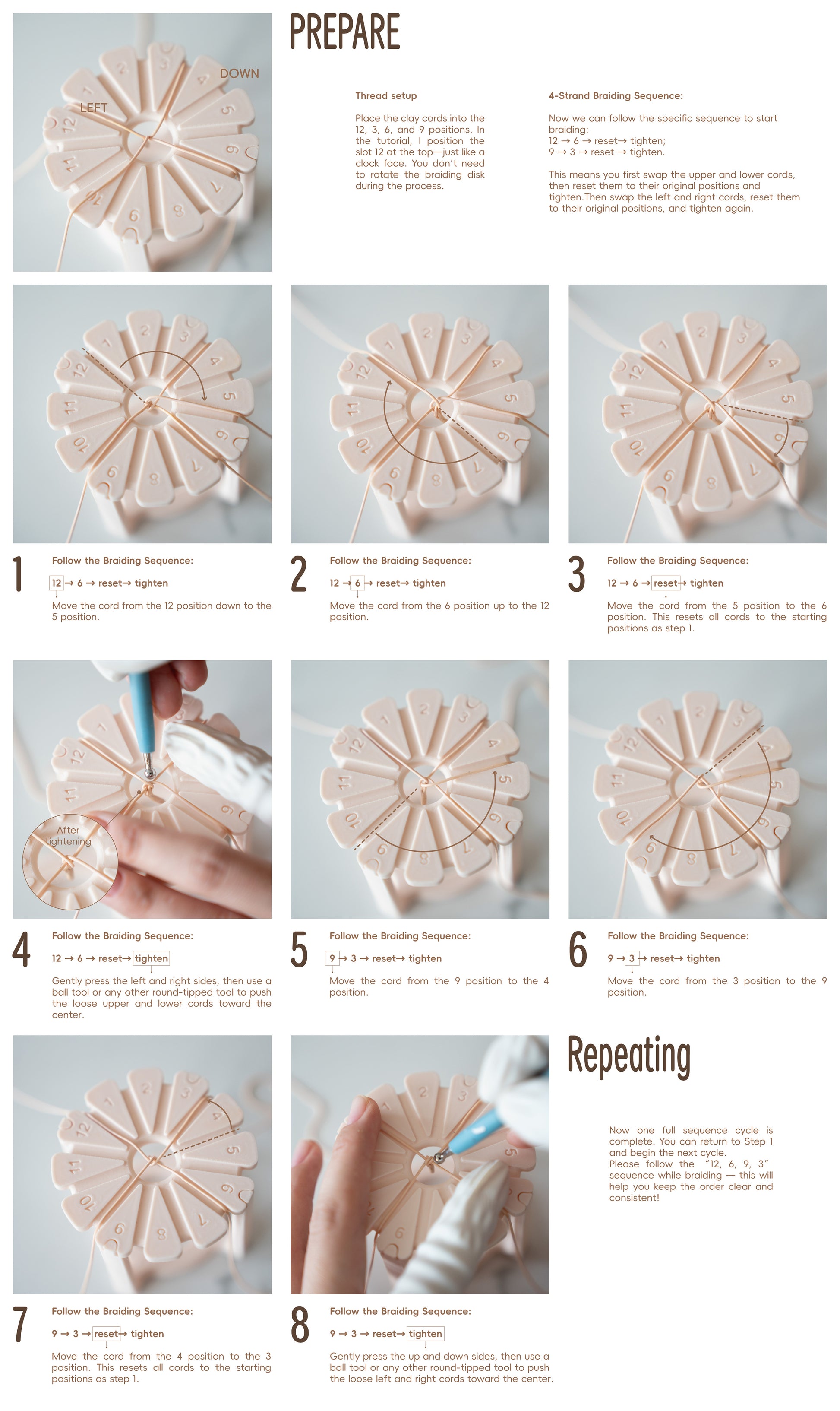 Braiding Disk Tool