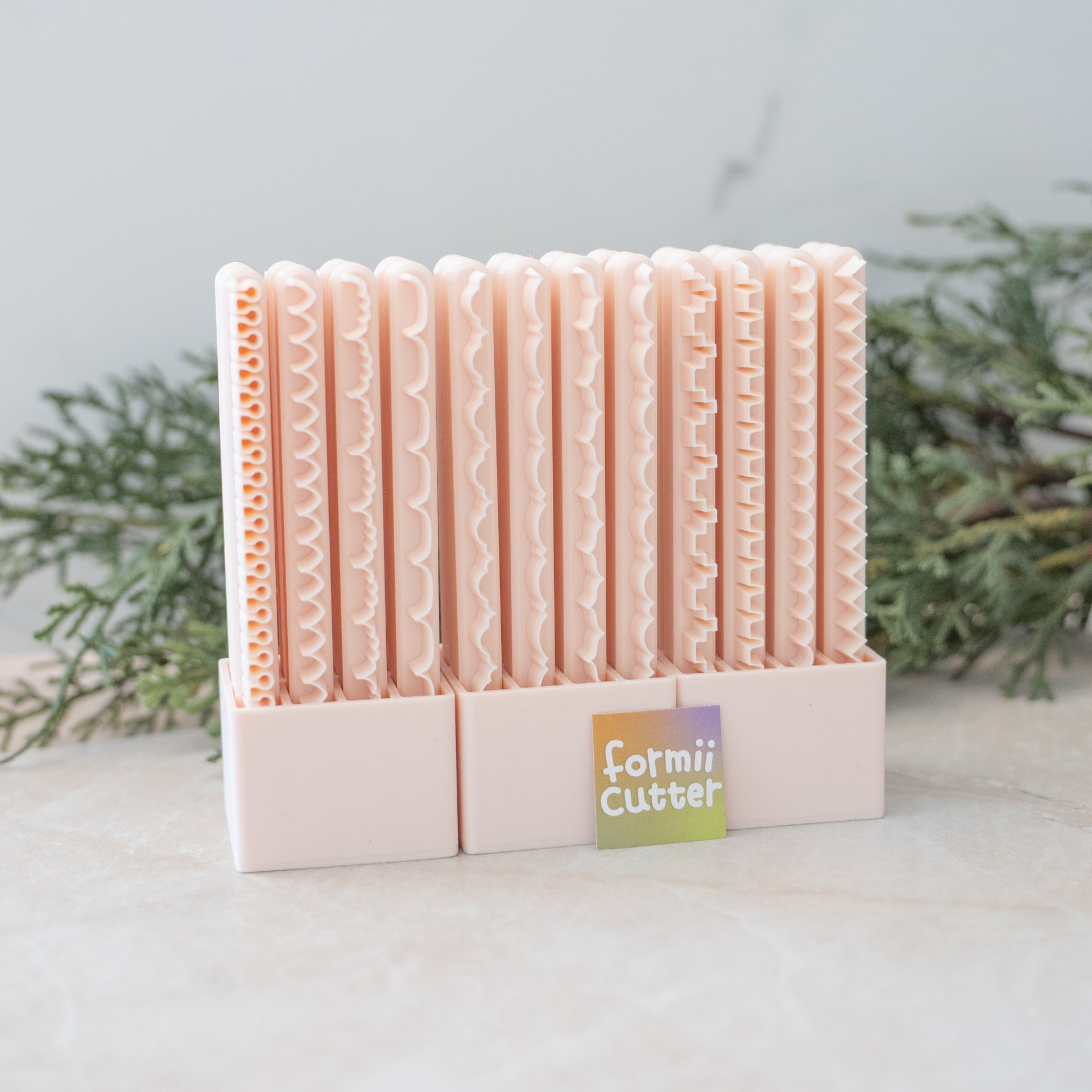 Polymer Clay Border Cutter | 24 Decorative Styles for Earrings 4.13” Strip