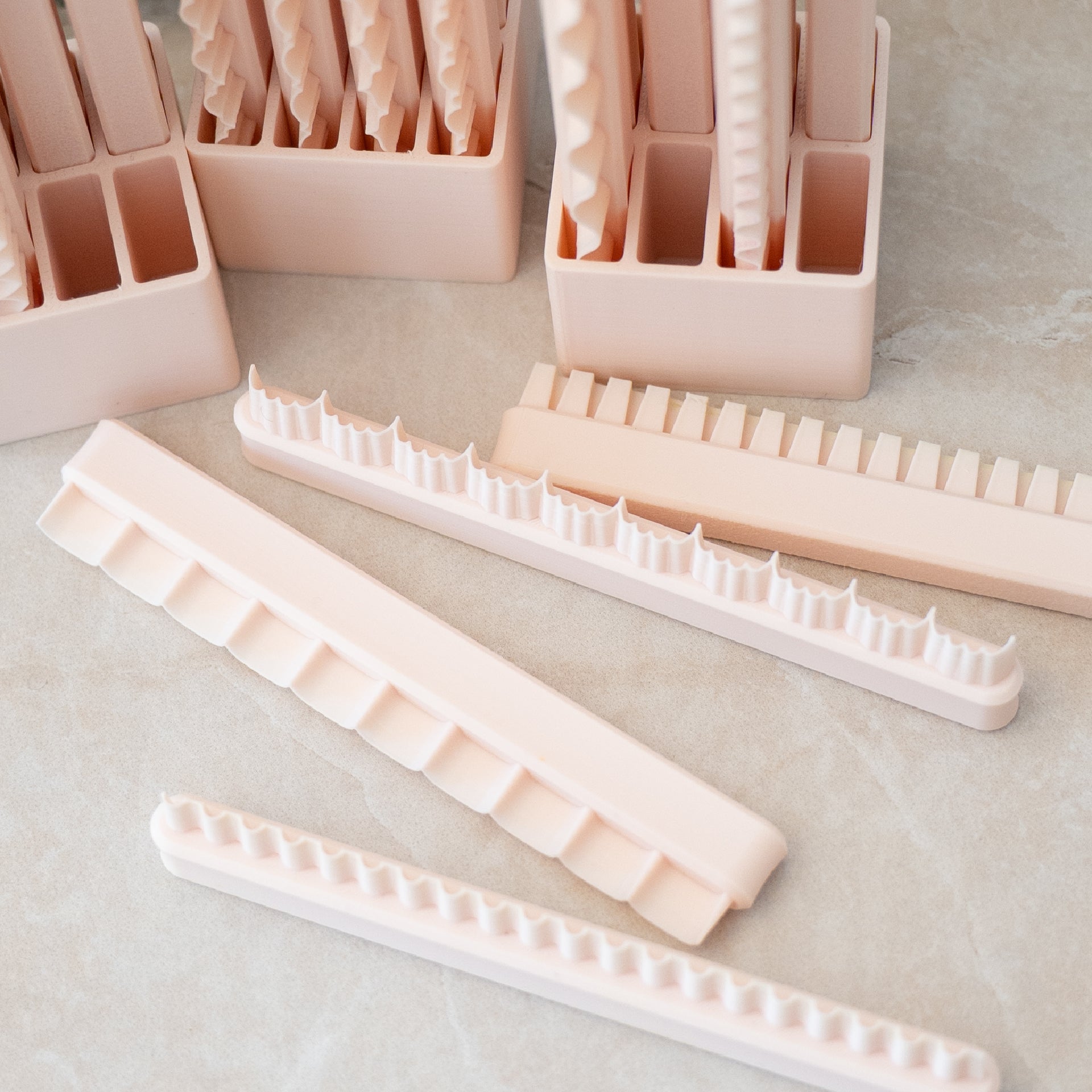 Polymer Clay Border Cutter | 24 Decorative Styles for Earrings 4.13” Strip