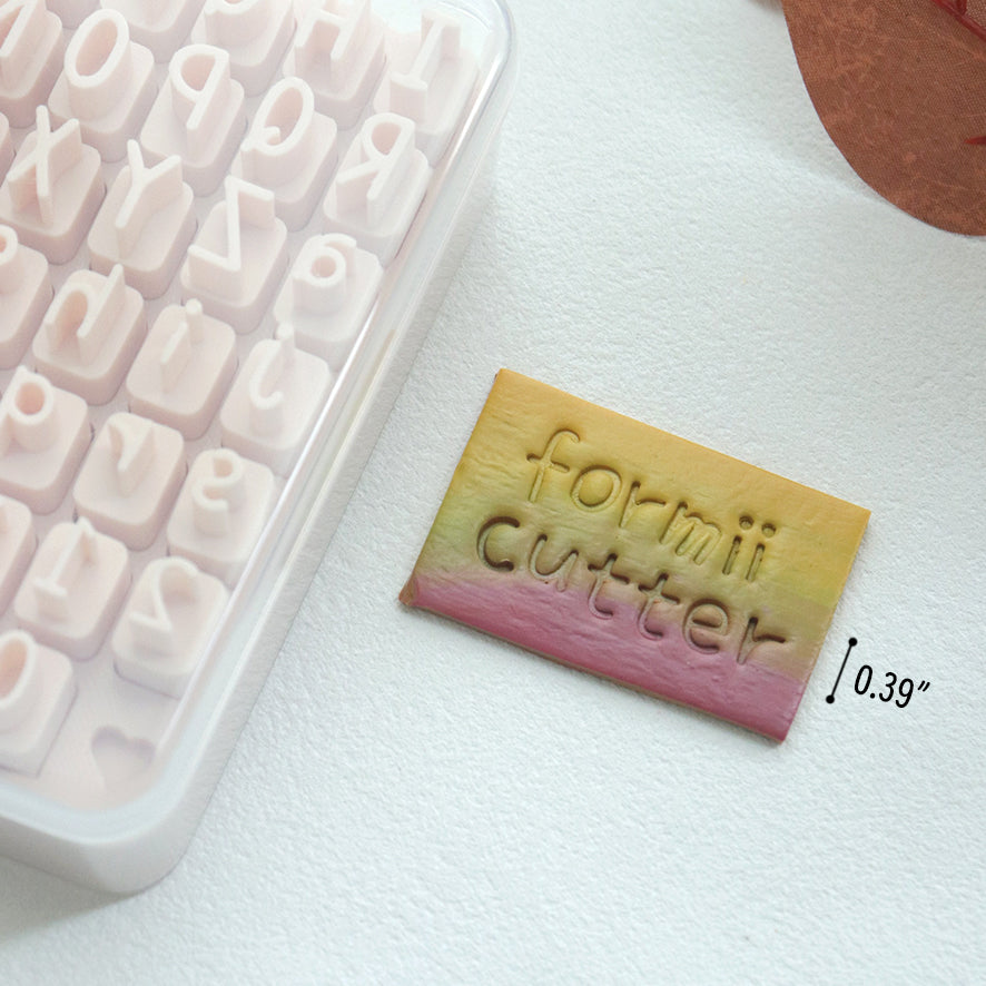 Alphabet Number Stamp Set for Polymer Clay