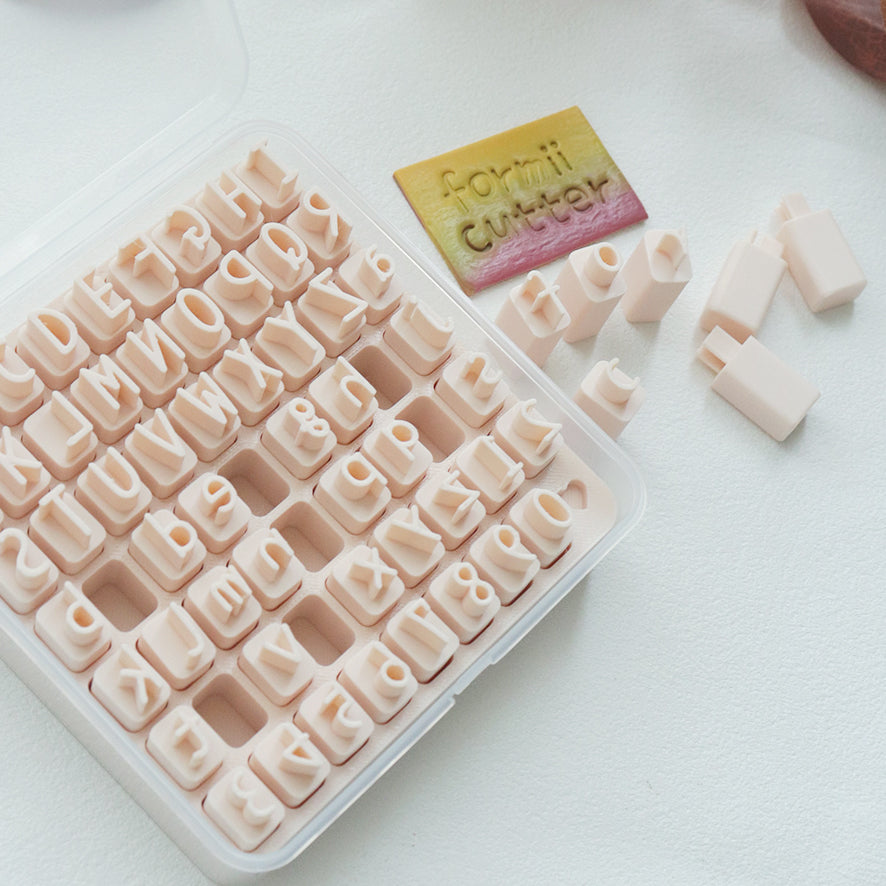 Alphabet Number Stamp Set for Polymer Clay