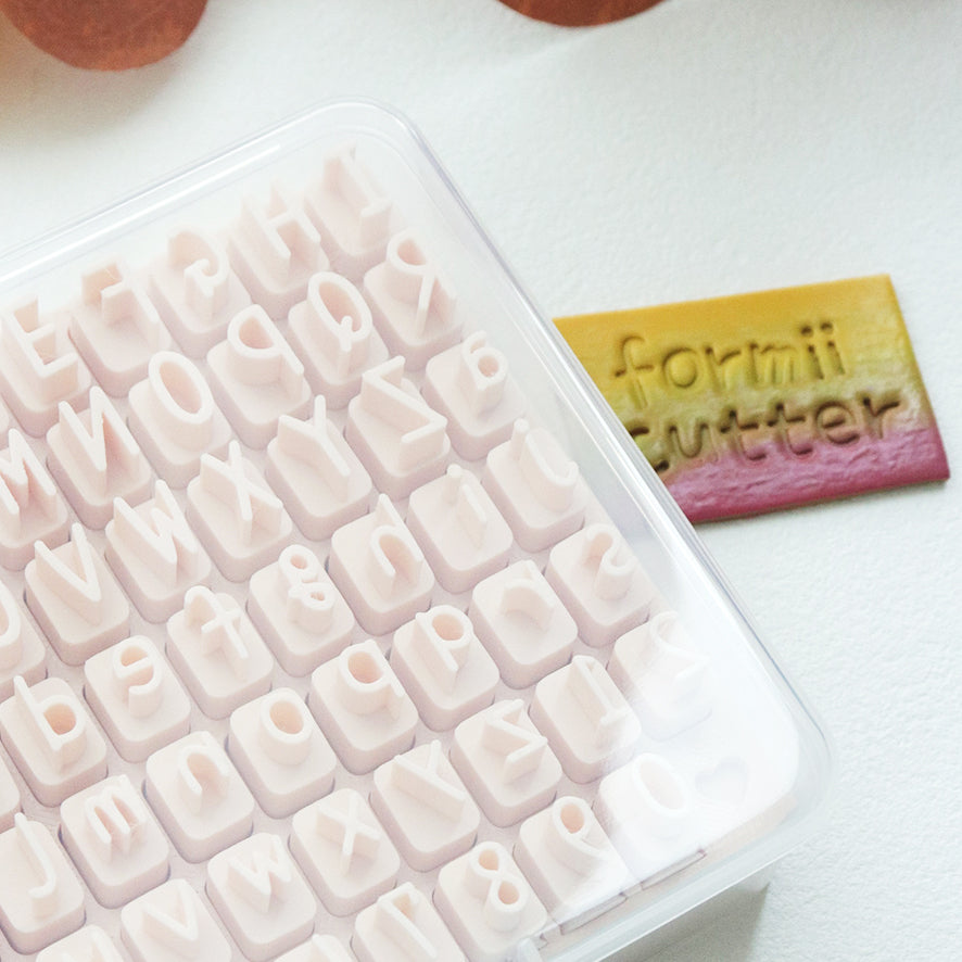 Alphabet Number Stamp Set for Polymer Clay