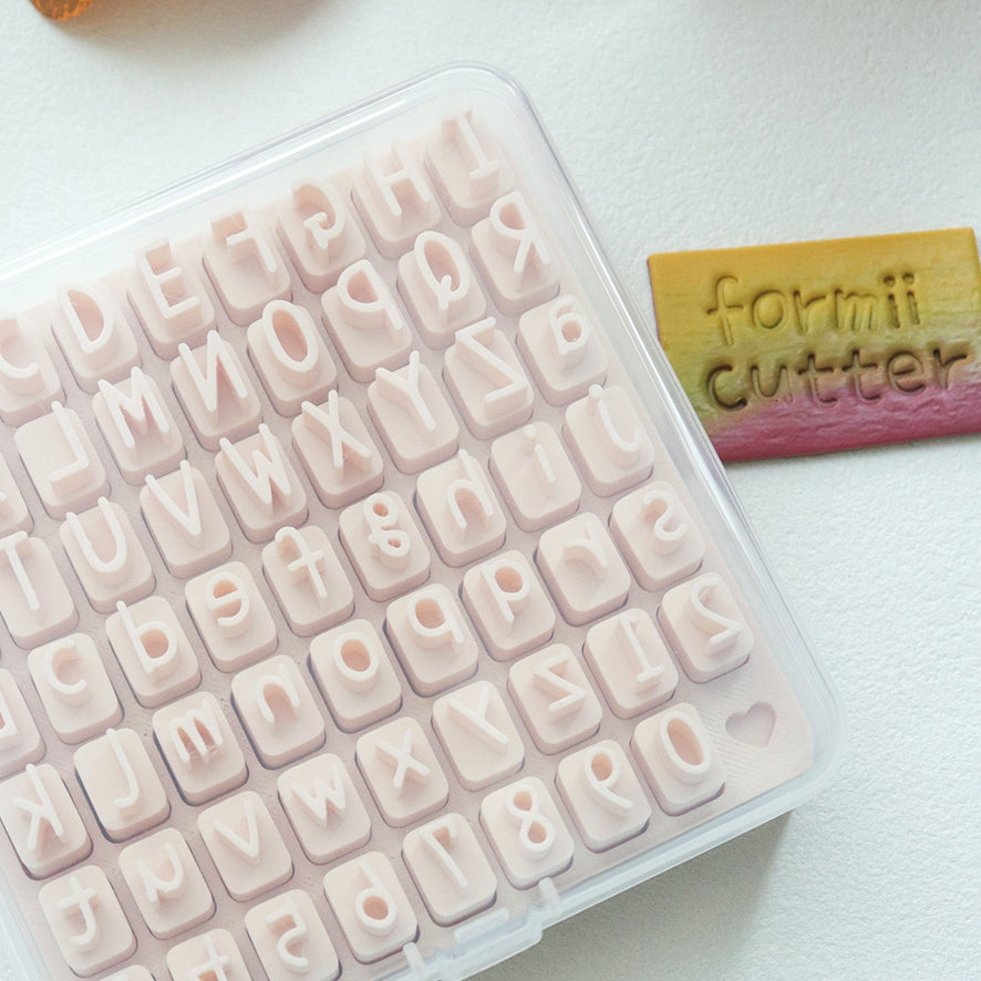 Alphabet Number Stamp Set for Polymer Clay