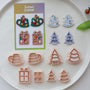Christmas Clay Cutters for Earrings, Mugs, Gifts and Trees: tools with finished project examples