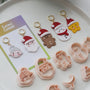 Christmas Character Clay Cutters, Santa, Mrs Claus, Gingerbread, Snowman and Star: product details and finished project examples, view 4