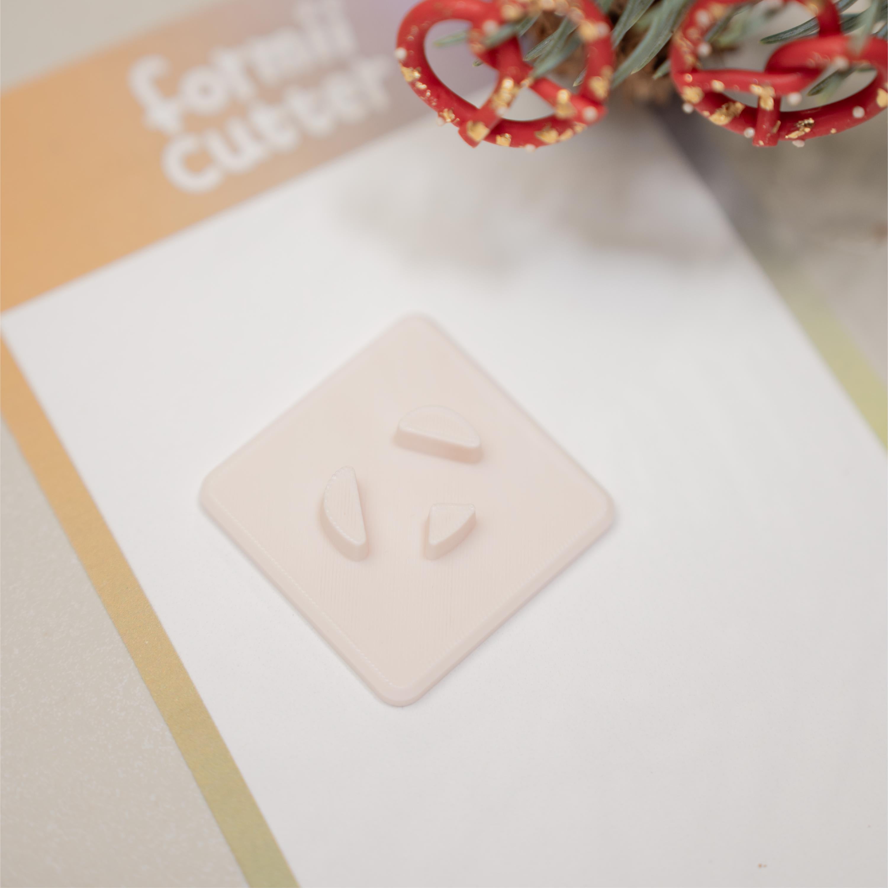 Pretzel polymer clay cutter for earrings and jewelry making – amusement park snack design tool