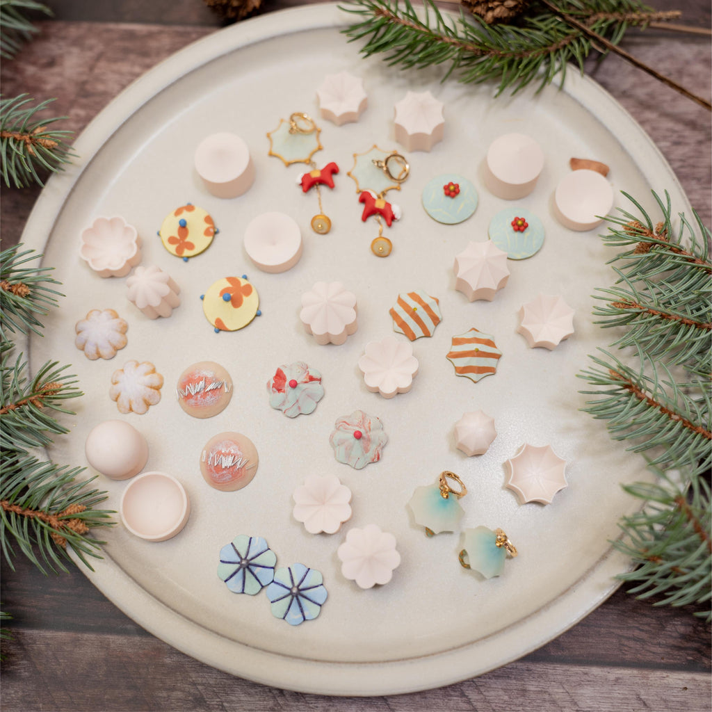 Carousel polymer clay cutter set for earrings and charms