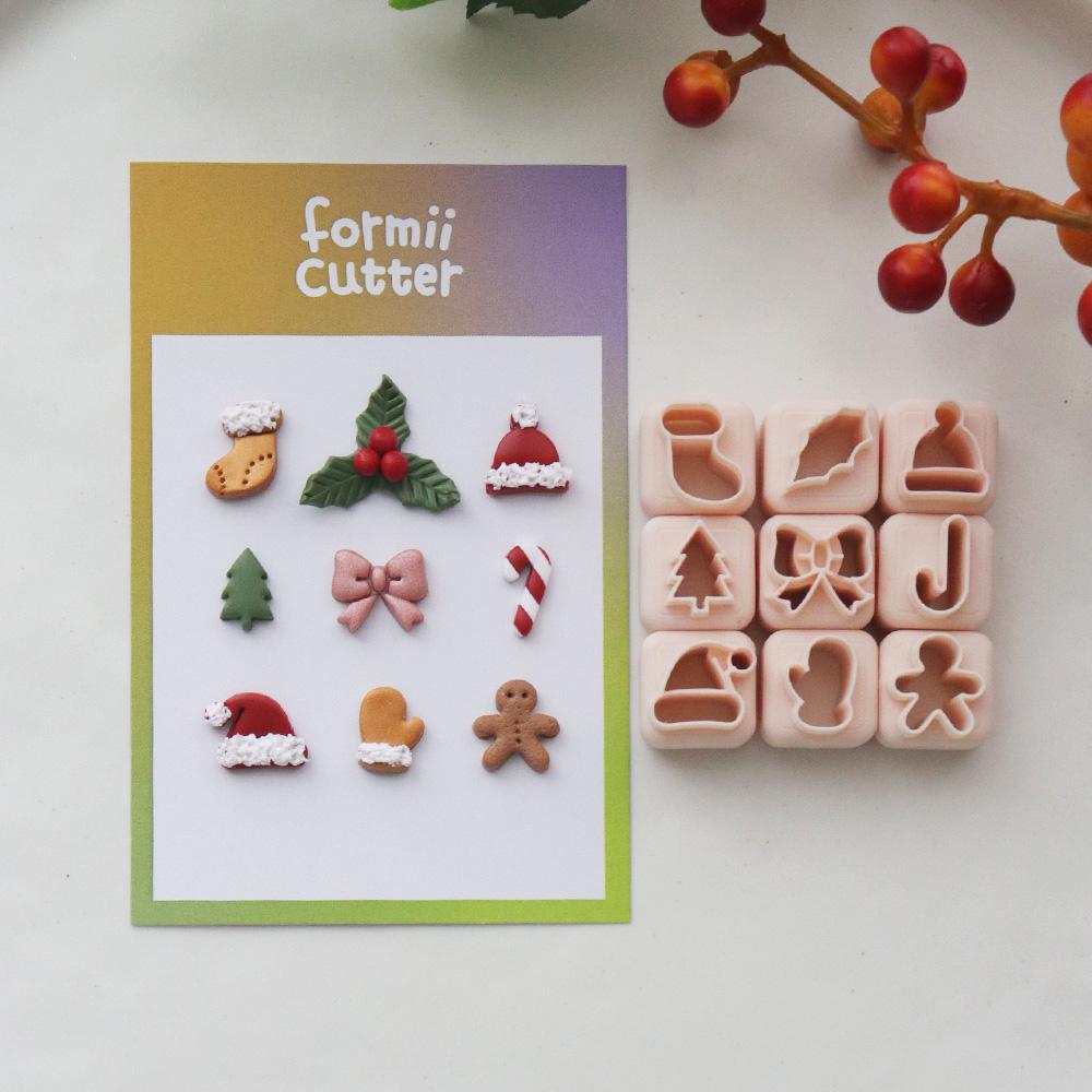Christmas Mini Cookie Cutter Set – Holiday Clay Cutters