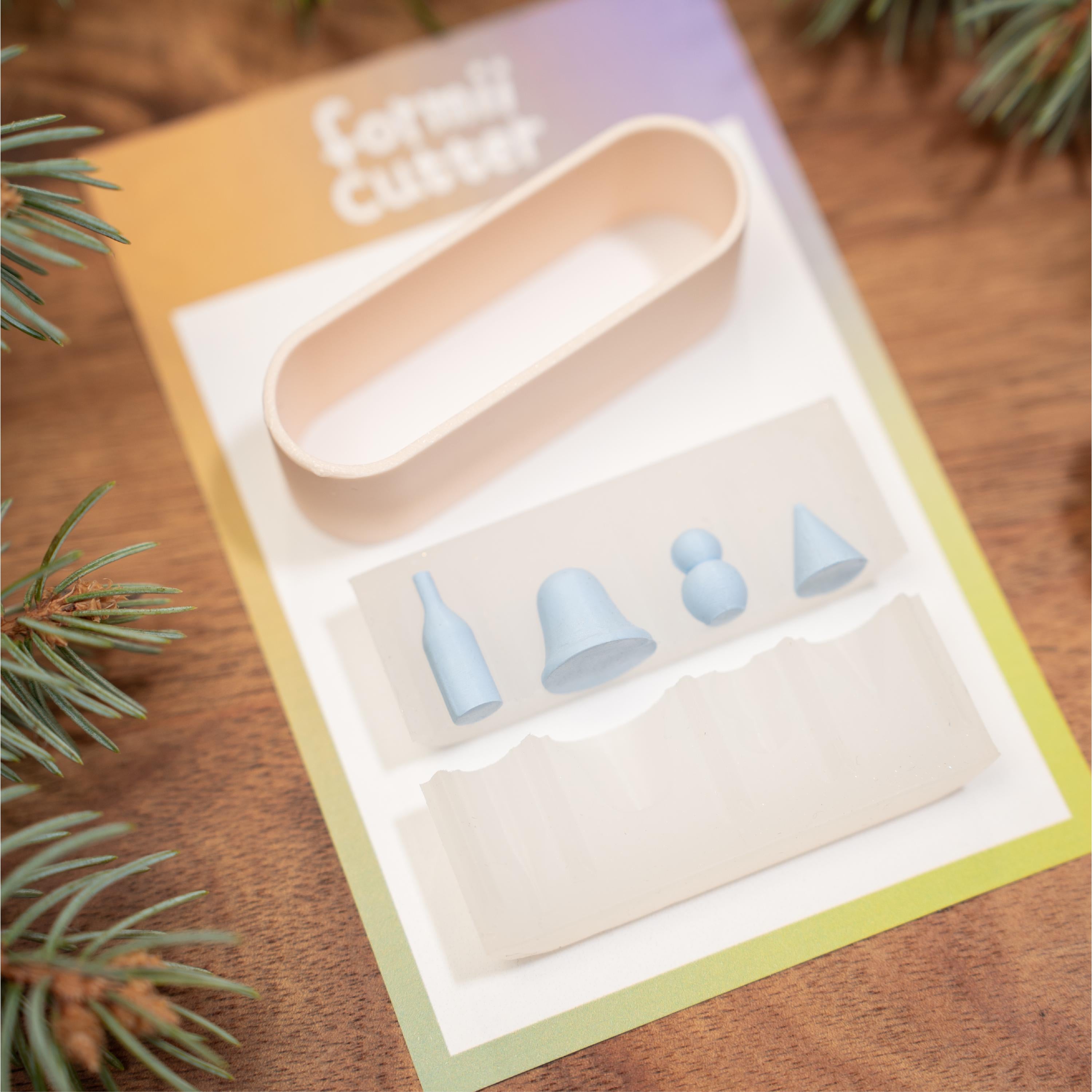 3D Christmas Charm Silicone Mold – Polymer Clay & Resin