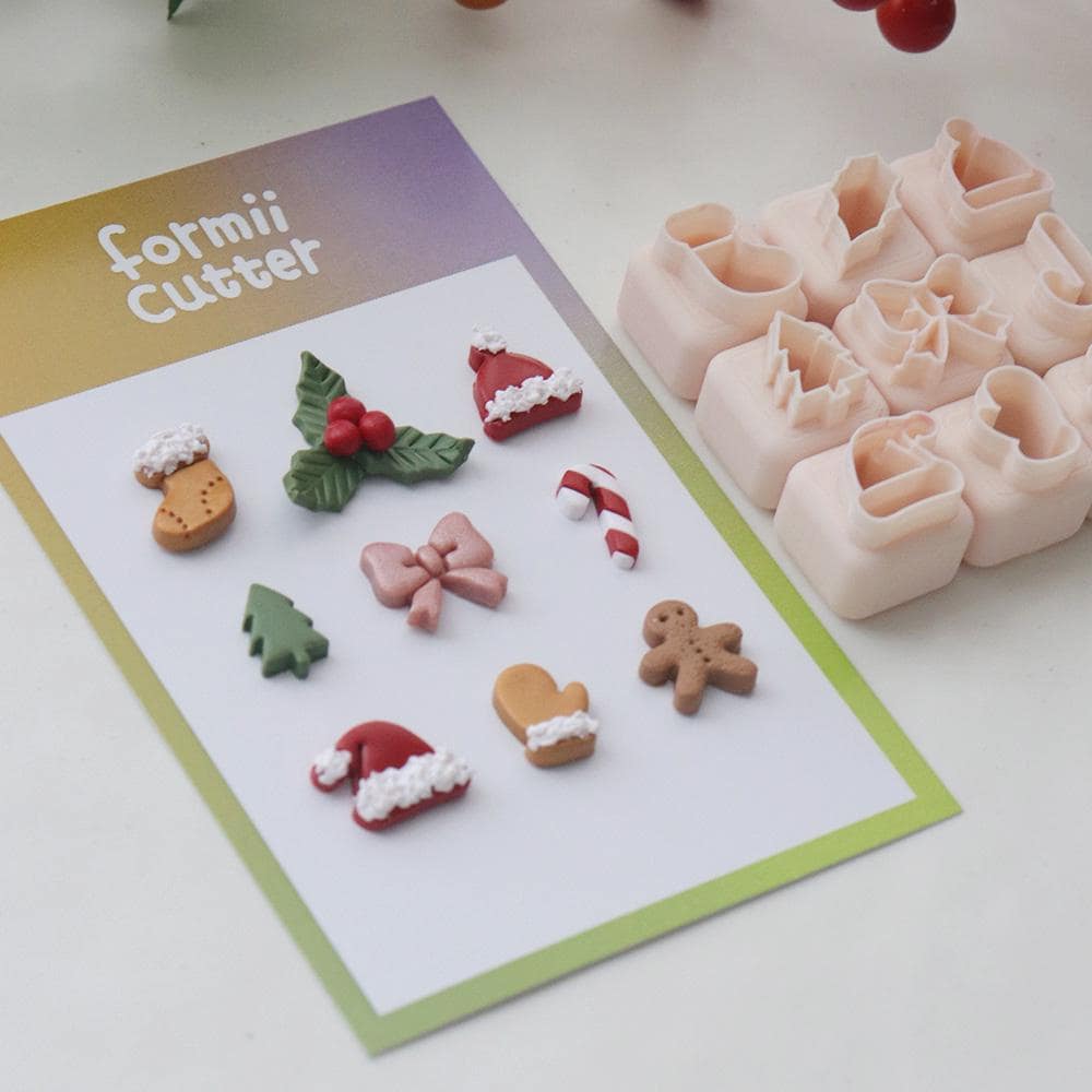 Christmas Mini Cookie Cutter Set – Holiday Clay Cutters