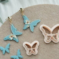Butterfly Polymer Clay Cutter – Delicate Layered Design for Earrings & Charms