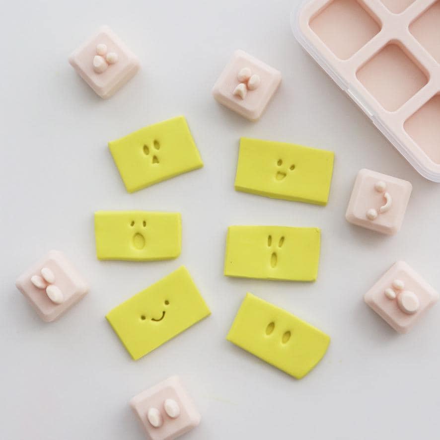 Ghost Polymer Clay Cutter Set: Halloween Earring Face Stamps