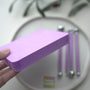 Purple flower shaping pad with demonstration props