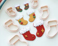 Christmas Stocking Polymer Clay Cutter Set: Holiday DIY Jewelry Mold