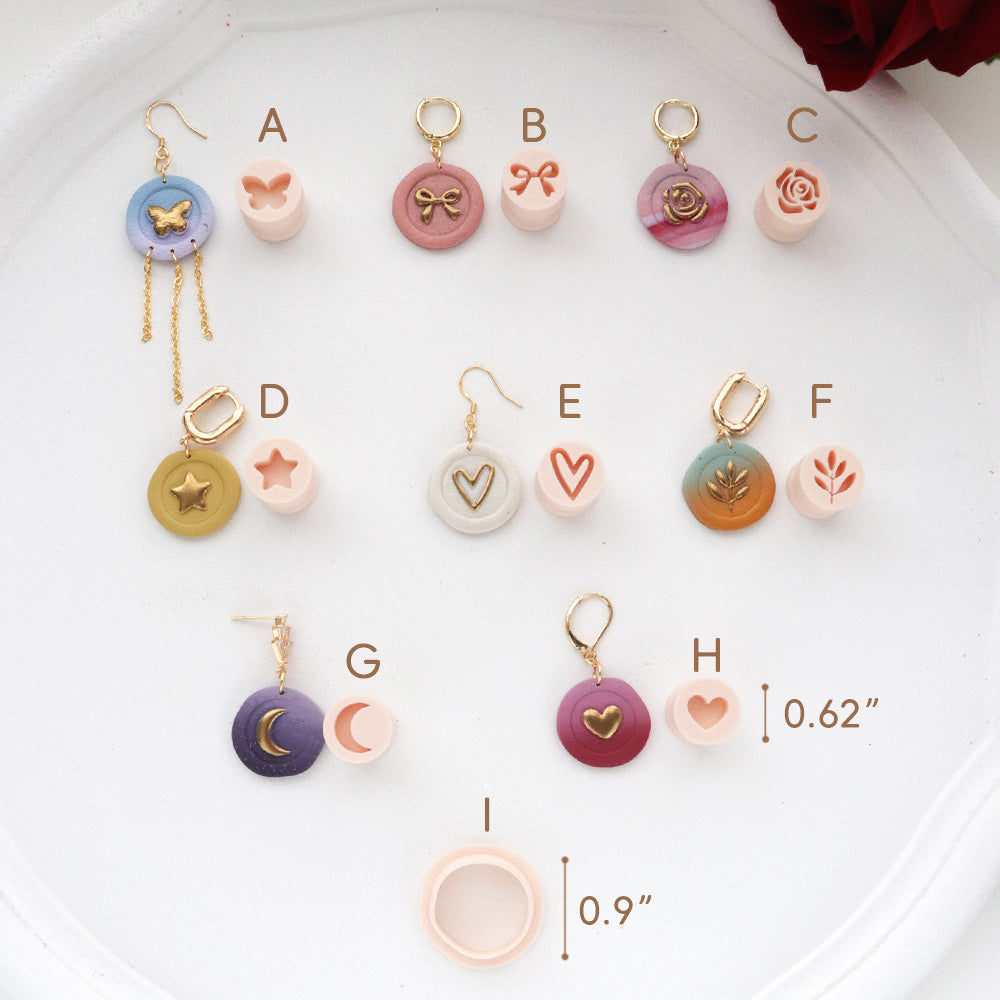 Valentine Polymer Clay Cutter Set Mini Icon Shapes Jewelry Making Tool